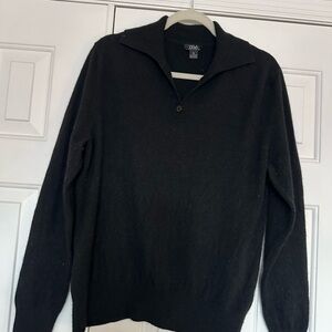 Women's Black V-Neck Sweater